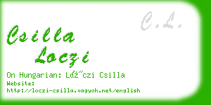 csilla loczi business card